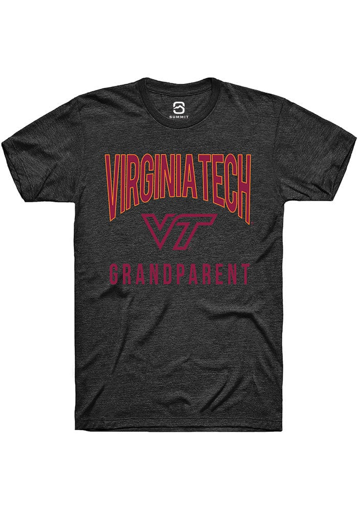 Virginia Tech Hokies Charcoal Grandparent Swirl Short Sleeve T-Shirt