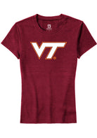 Virginia Tech Hokies Womens Maroon Alt Logo Short Sleeve T-Shirt