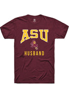Arizona State Sun Devils Maroon Husband Short Sleeve T-Shirt