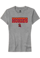 Virginia Tech Hokies Womens Grey Repeat Short Sleeve T-Shirt
