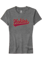 Virginia Tech Hokies Womens Grey Tail Short Sleeve T-Shirt