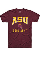 Arizona State Sun Devils Maroon Cool Aunt Short Sleeve T-Shirt