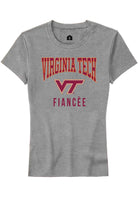 Virginia Tech Hokies Womens Grey Fiancée Short Sleeve T-Shirt