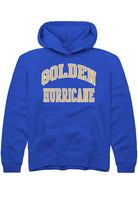 Tulsa Golden Hurricane Youth Blue Arch Stack Hoodie