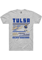 Tulsa Golden Hurricane Mens Grey Retro Fashion Short Sleeve T-Shirt
