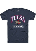 Tulsa Golden Hurricane Mens Navy Alumni Banner Fashion Short Sleeve T-Shirt