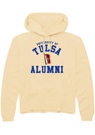 Tulsa Golden Hurricane Mens Yellow Alumni Arch Hoodie