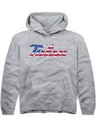 Tulsa Golden Hurricane Youth Grey US Flag Hoodie