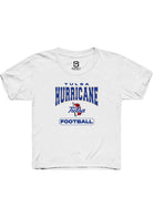 Tulsa Golden Hurricane Youth White Football Short Sleeve T-Shirt