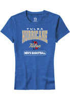 Tulsa Golden Hurricane Womens Blue Basketball Short Sleeve T-Shirt