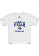 Tulsa Golden Hurricane Youth White Basketball Short Sleeve T-Shirt