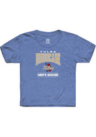 Tulsa Golden Hurricane Youth Blue Soccer Short Sleeve T-Shirt
