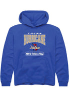 Tulsa Golden Hurricane Youth Blue Track and Field Hoodie