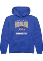 Tulsa Golden Hurricane Youth Blue Womens Basketball Hoodie