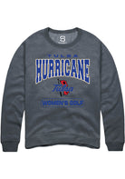 Tulsa Golden Hurricane Mens Grey Womens Golf Crew Sweatshirt