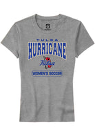 Tulsa Golden Hurricane Womens Grey Womens Soccer Short Sleeve T-Shirt