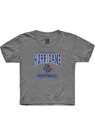 Tulsa Golden Hurricane Youth Grey Softball Short Sleeve T-Shirt