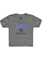 Tulsa Golden Hurricane Youth Grey Womens Track and Field Short Sleeve T-Shirt