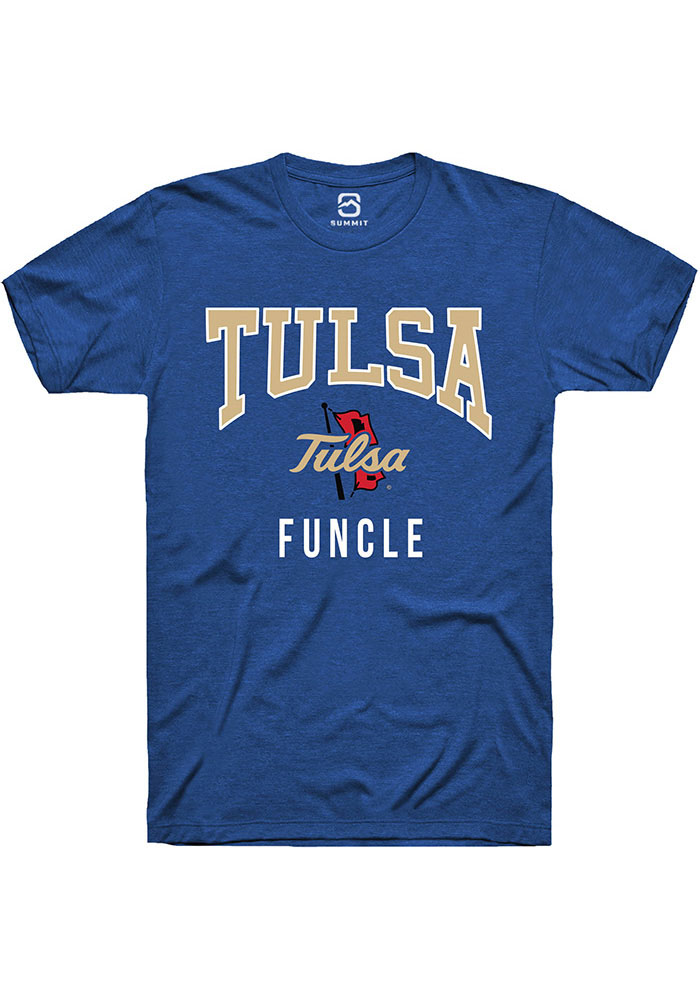 Tulsa Golden Hurricane Mens Blue Funcle Fashion Short Sleeve T-Shirt