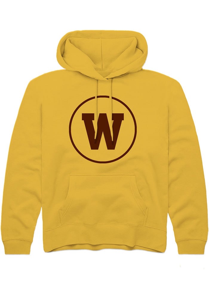 Western Michigan Broncos Youth Gold Alt Logo Long Sleeve Hoodie