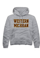 Western Michigan Broncos Youth Grey Straight Block Long Sleeve Hoodie