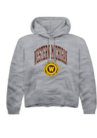 Western Michigan Broncos Youth Grey Arch Seal Long Sleeve Hoodie