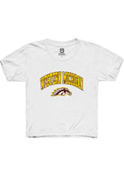 Western Michigan Broncos Youth White Arch Logo Short Sleeve T-Shirt