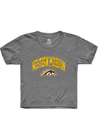 Western Michigan Broncos Youth Grey Arch Logo Short Sleeve T-Shirt