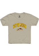 Western Michigan Broncos Youth Tan Arch Logo Short Sleeve T-Shirt