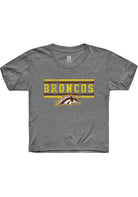 Western Michigan Broncos Youth Grey Bars Short Sleeve T-Shirt