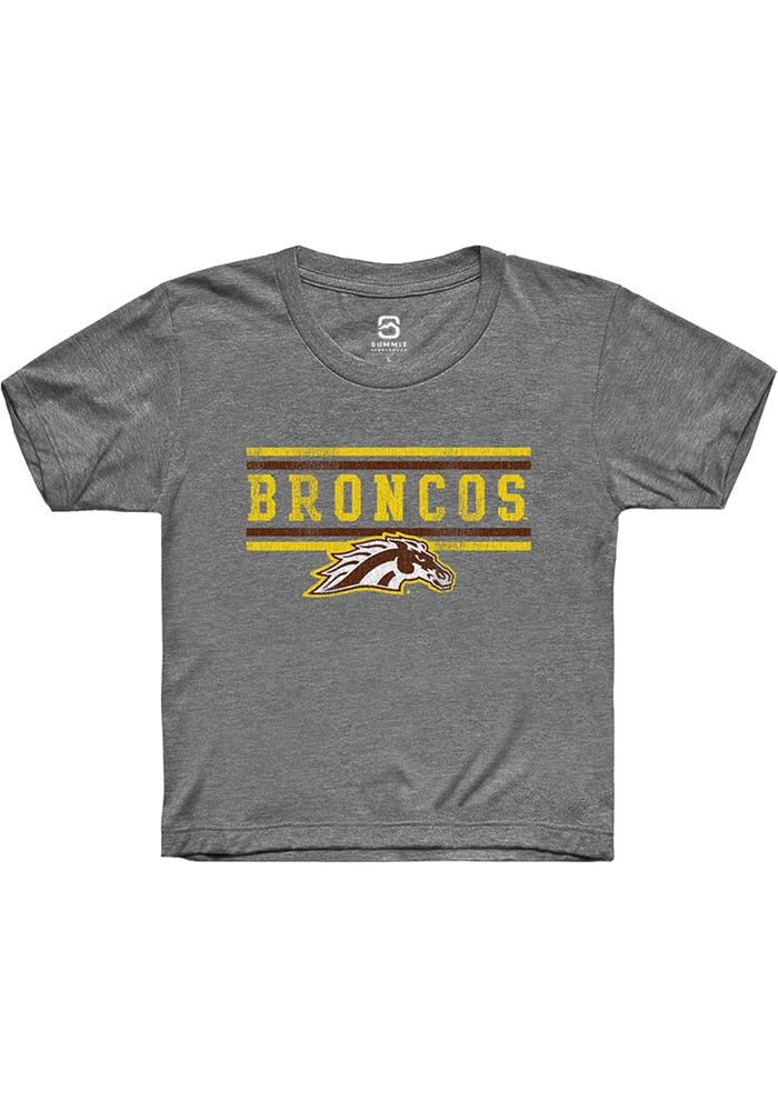 Western Michigan Broncos Youth Grey Bars Short Sleeve T-Shirt