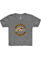 Western Michigan Broncos Youth Grey Circle Short Sleeve T-Shirt