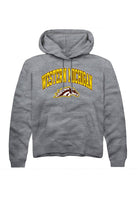 Western Michigan Broncos Mens Grey Arch Logo Long Sleeve Hoodie