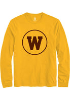Western Michigan Broncos Gold Alt Logo Long Sleeve T-Shirt