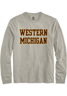Western Michigan Broncos Tan Straight Block Long Sleeve T-Shirt