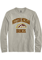 Western Michigan Broncos Tan Number 1 Neutral Long Sleeve T-Shirt