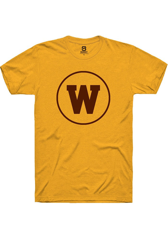 Western Michigan Broncos Gold Alt Logo Short Sleeve T-Shirt