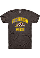 Western Michigan Broncos Brown Number 1 Primary Short Sleeve T-Shirt