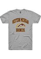 Western Michigan Broncos Grey Number 1 Neutral Short Sleeve T-Shirt