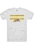 Western Michigan Broncos White Bars Short Sleeve T-Shirt