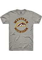 Western Michigan Broncos Grey Circle Short Sleeve T-Shirt