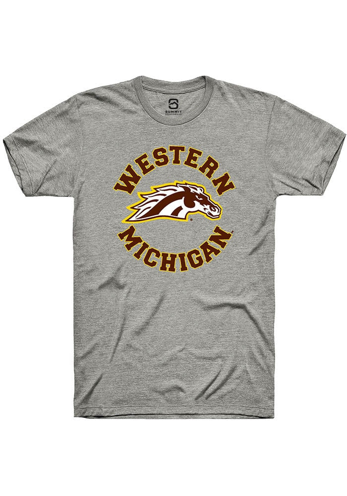 Western Michigan Broncos Grey Circle Short Sleeve T-Shirt