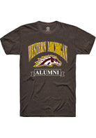 Western Michigan Broncos Brown Alumni Banner Short Sleeve T-Shirt