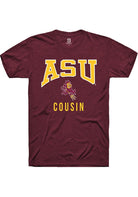 Arizona State Sun Devils Maroon Cousin Short Sleeve T-Shirt