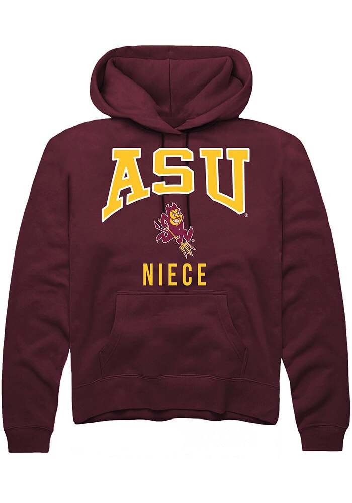 Arizona State Sun Devils Mens Maroon Niece Long Sleeve Hoodie