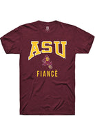 Arizona State Sun Devils Maroon Fiancé Short Sleeve T-Shirt