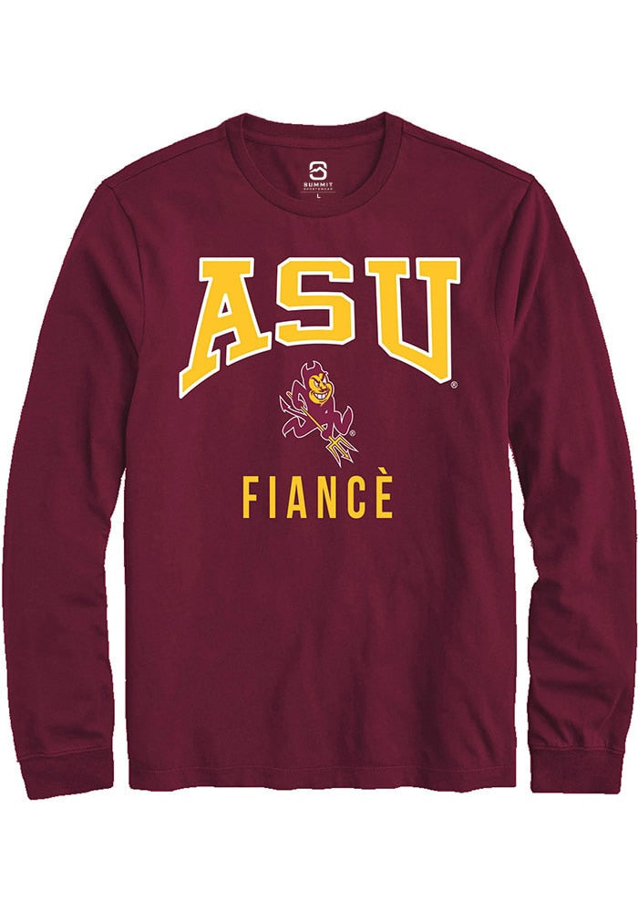 Arizona State Sun Devils Maroon Fiancé Long Sleeve T-Shirt