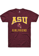 Arizona State Sun Devils Maroon Girlfriend Short Sleeve T-Shirt