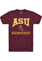 Arizona State Sun Devils Maroon Grandparent Short Sleeve T-Shirt
