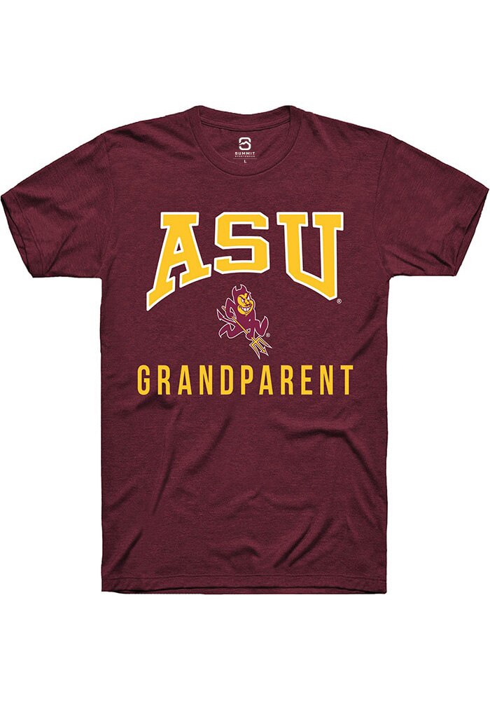 Arizona State Sun Devils Maroon Grandparent Short Sleeve T-Shirt